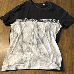 GUESS Black and Gray Men's Shirt